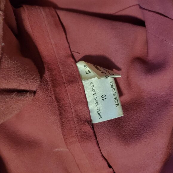 Elie Tahari glove suede leather top size M - Picture 2 of 7